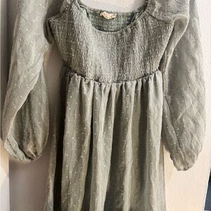 Elegant Green Kids Dress